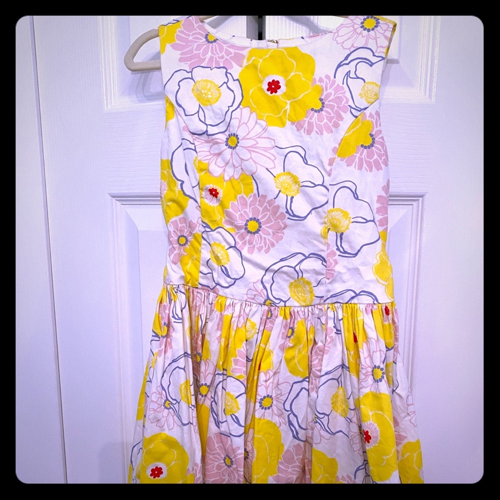 Yellow J Crew girls Dress